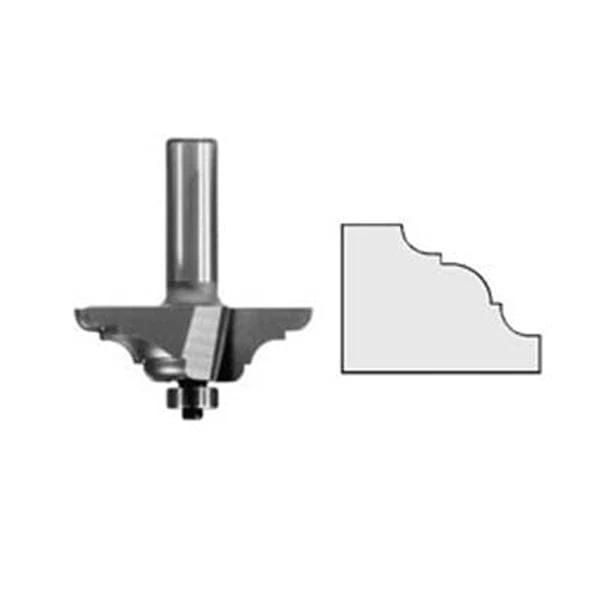3300 French Baroque Table Edge Router Bit 7/8" PW 2-1/4" D X 3/4" CL X 2-1/2" OL